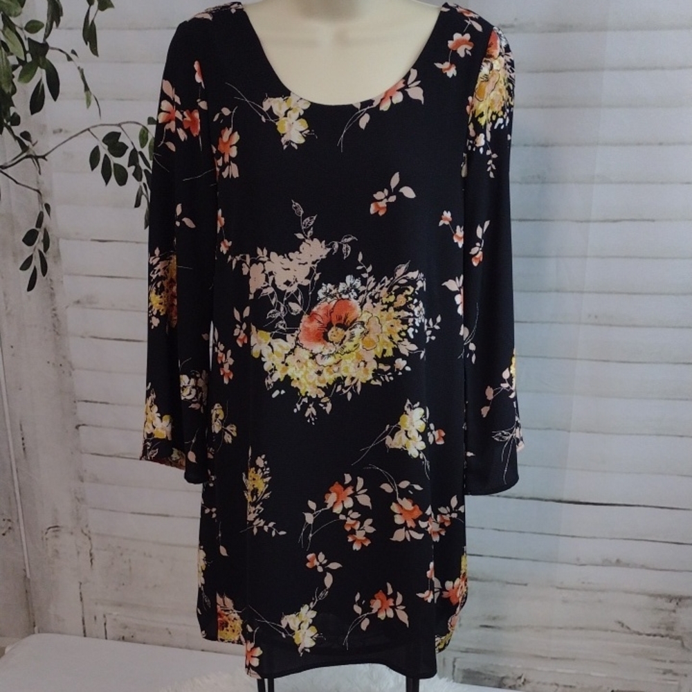 Altar'd State Black Floral Dress Size S